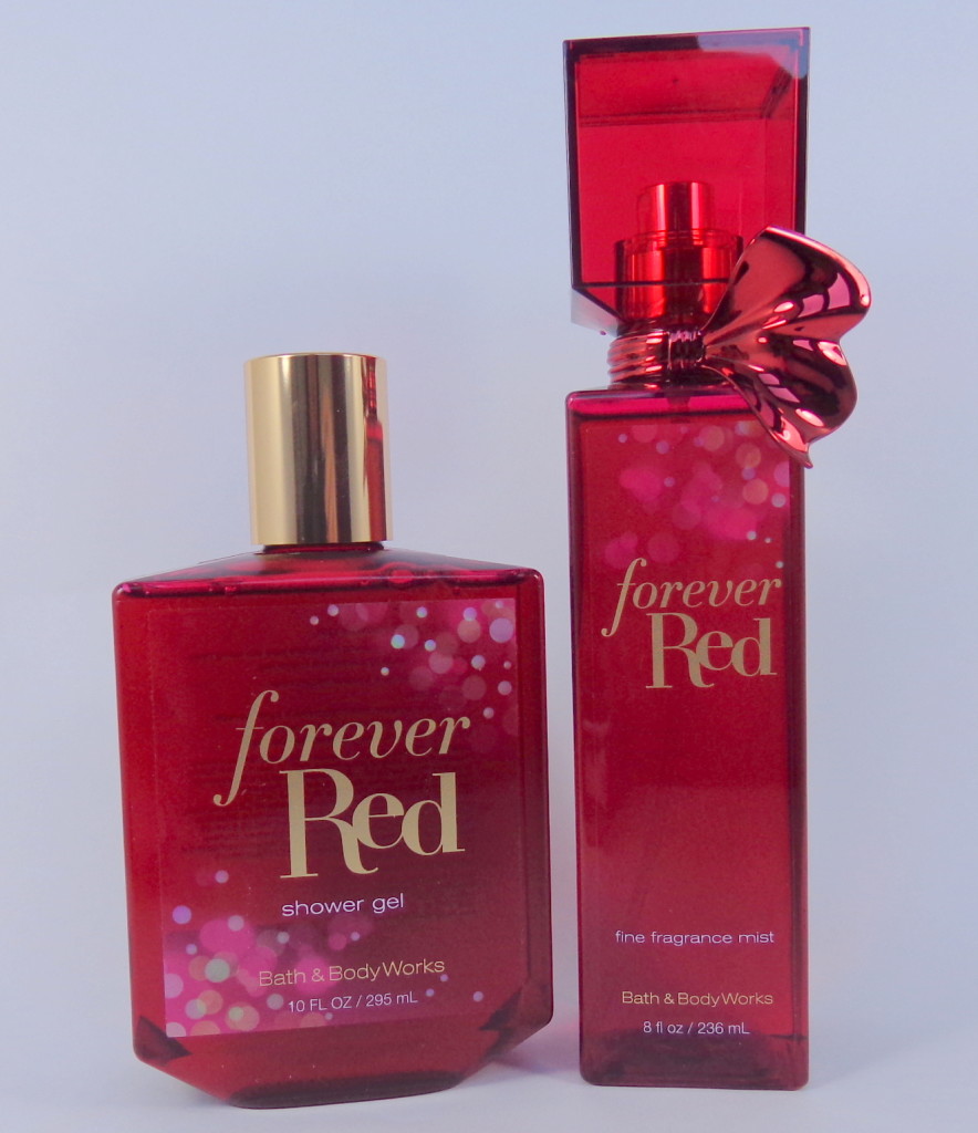 Bath & Body Works FOREVER RED Body Cream Shower Gel Fragrance Mist Lot  of 3