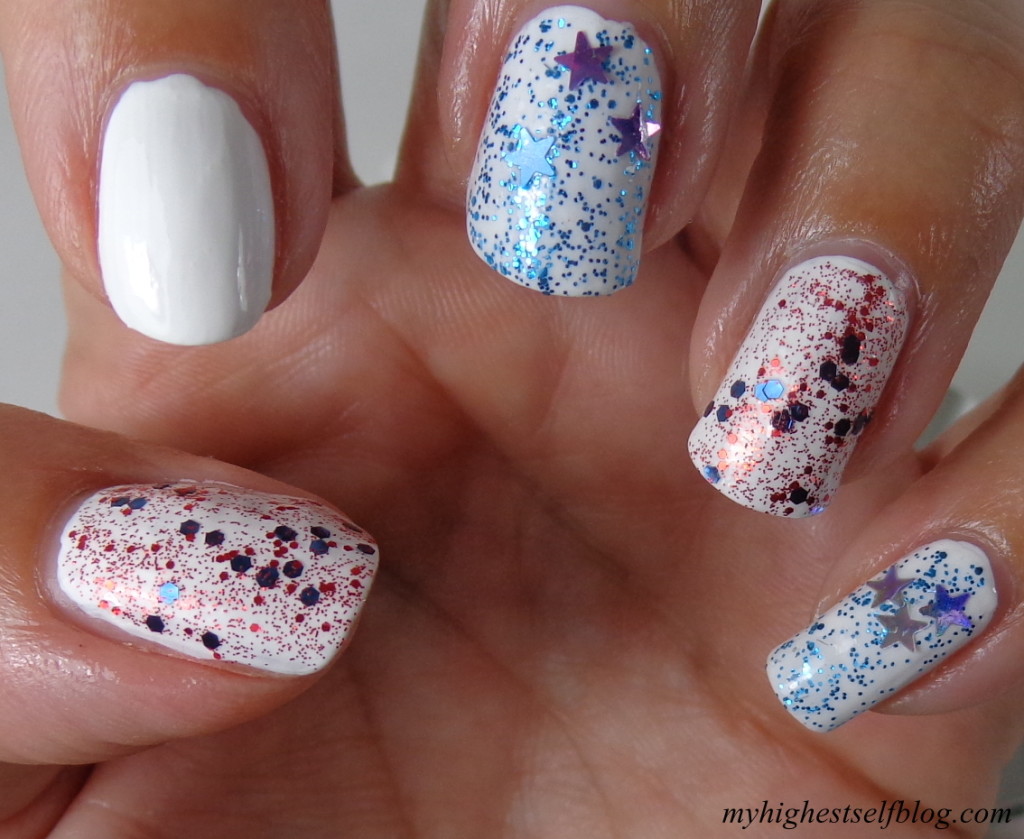 4th of July Manicure with Pure Ice Nail Polish - My Highest Self