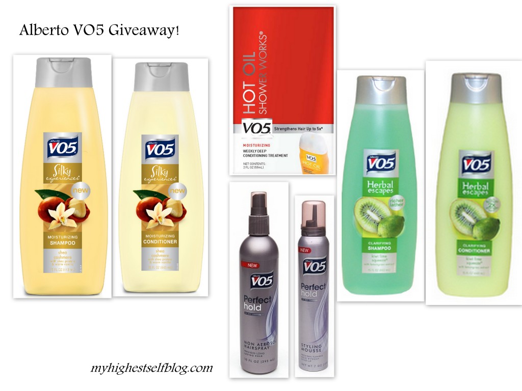 *CLOSED* Giveaway:  Win an Alberto VO5 Hair Care Prize Pack