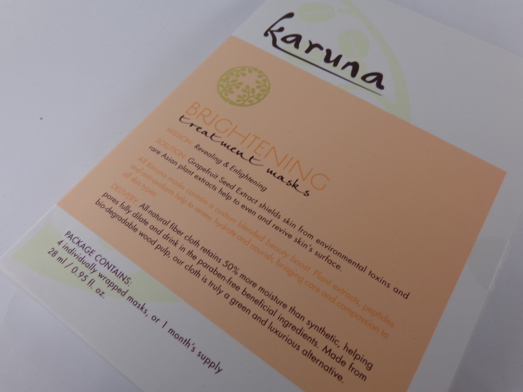 Review: Karuna Brightening Treatment Mask