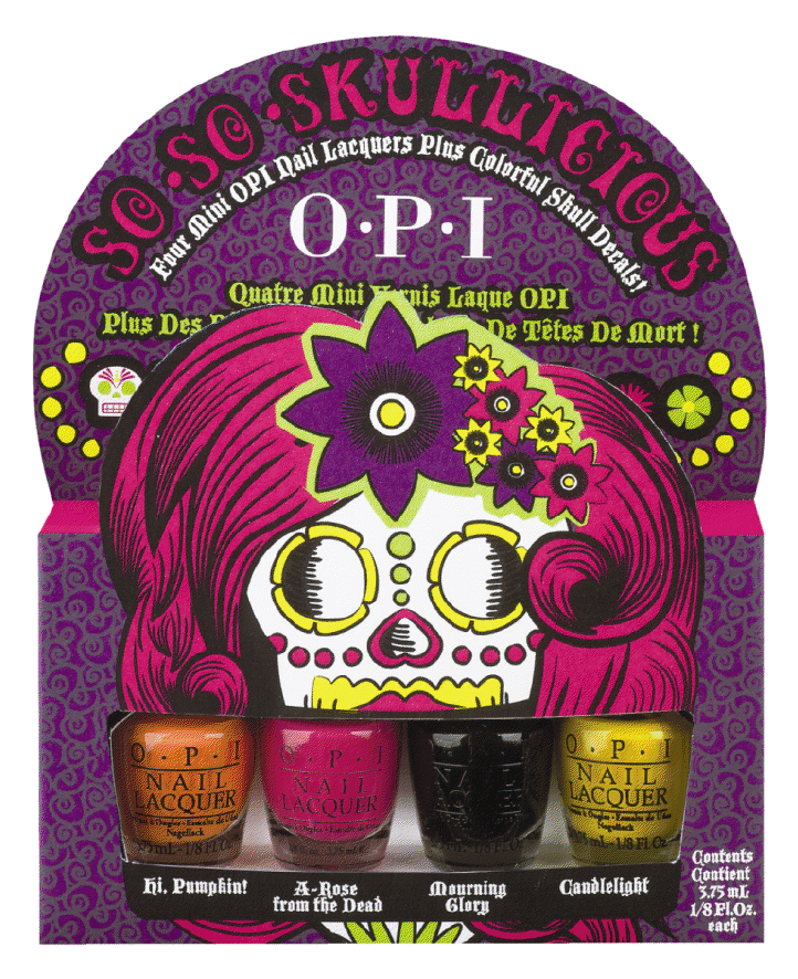 OPI Launches So So Skullicious Mini Lacquer Set – Halloween 2012