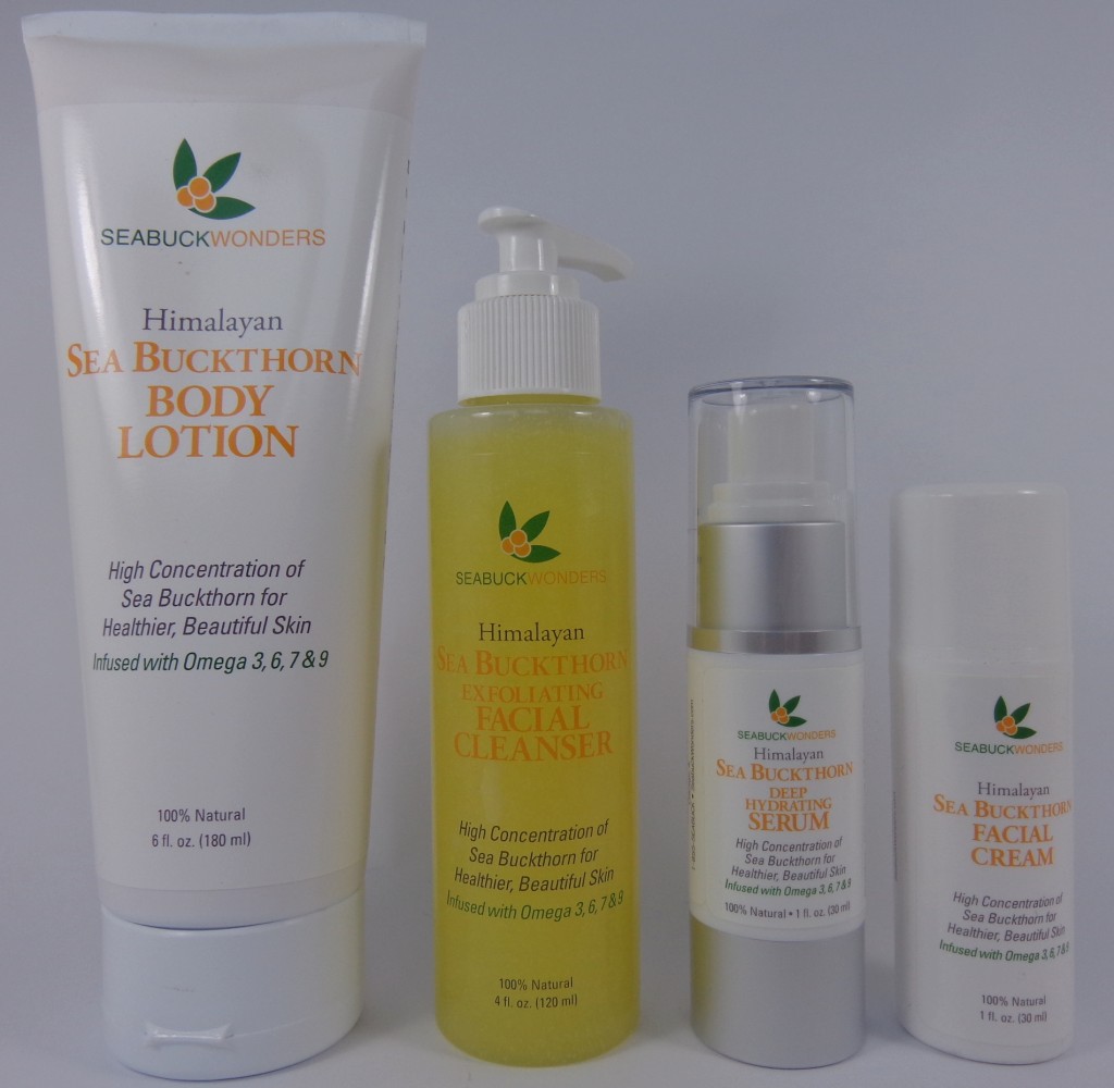 seabuckthorn skin care lotion cleanser serum cream