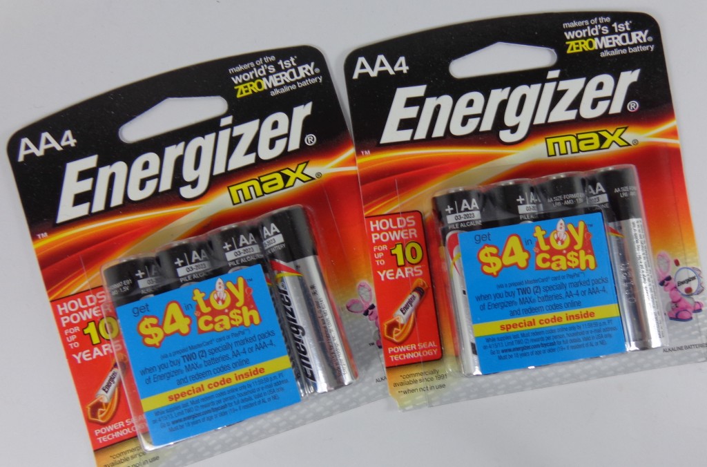 *CLOSED* Giveaway: Energizer MAX Batteries PLUS $4 Bonus