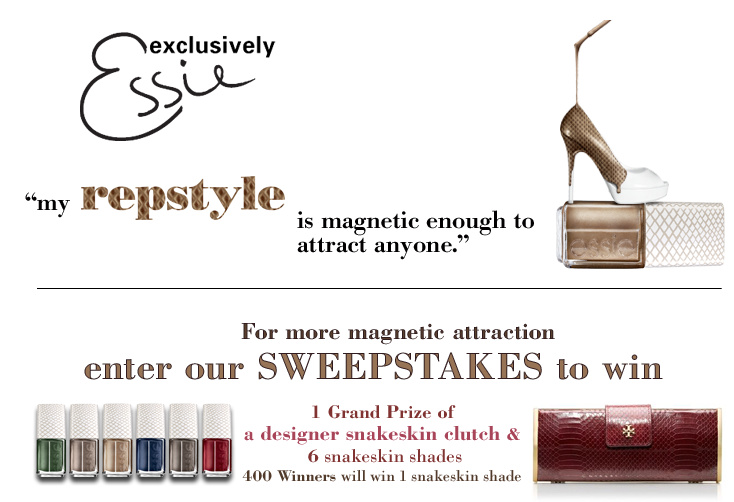 Win in the Essie repstyle Sweepstakes
