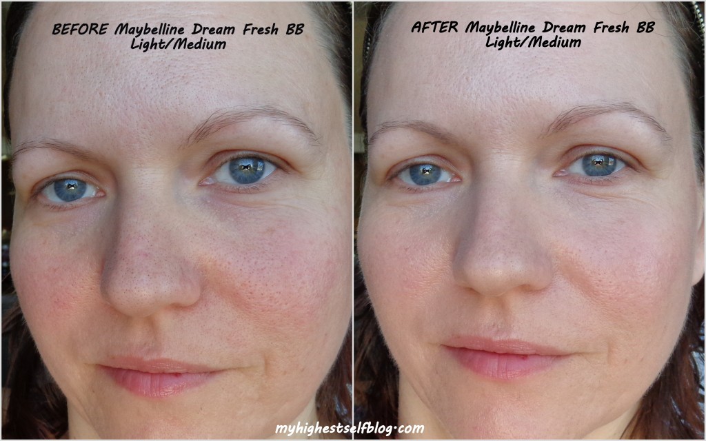 maybelline dream fresh bb before and after photo