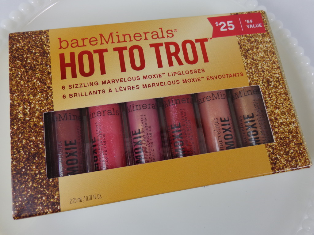 Swatch & Review: bareMinerals Hot to Trot – Set of 6 Marvelous Moxie Lipglosses