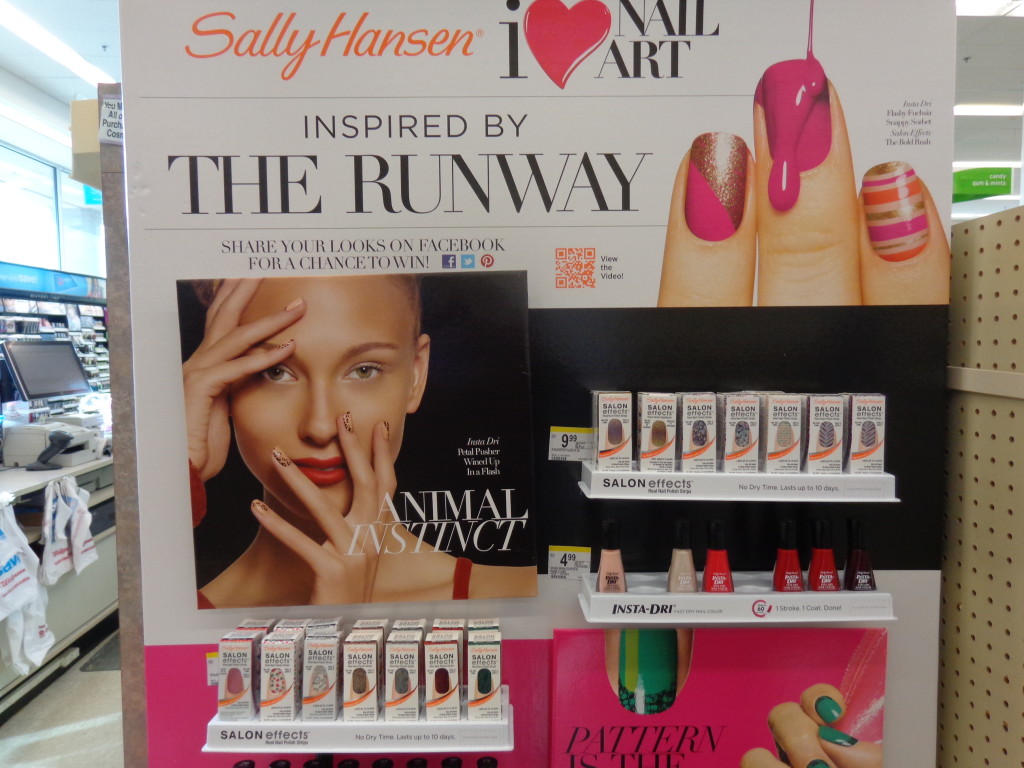 Sally Hansen nail display Walgreens