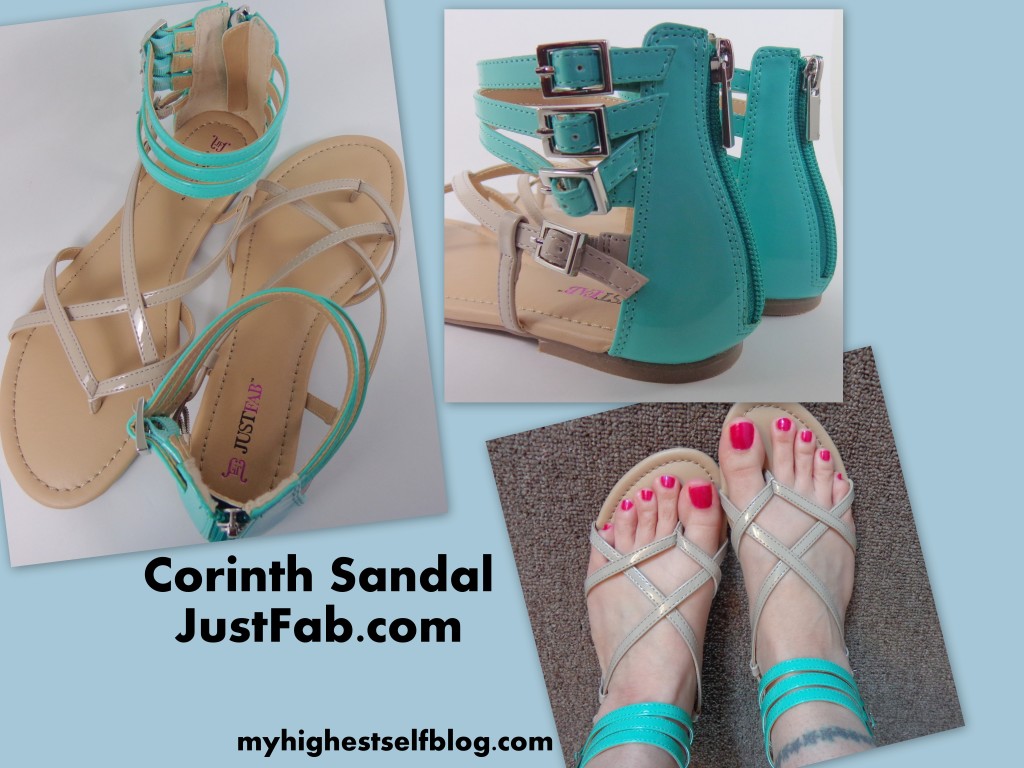 corinth sandal review just fab