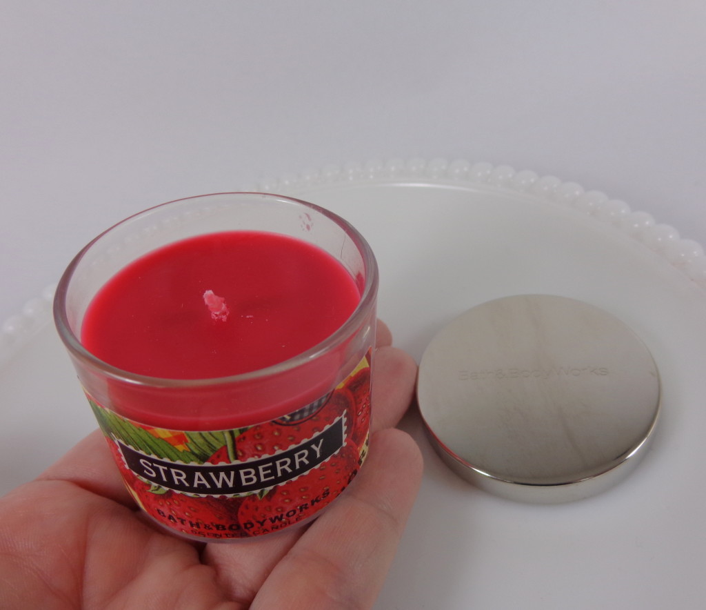 strawberry candle review bath and body works
