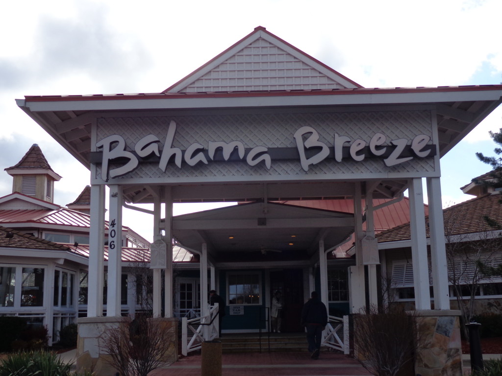 Dinner at Bahama Breeze Island Grille in Schaumburg