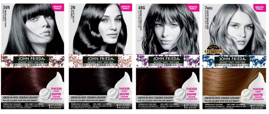 John Frieda and Zac Posen Precision Foam Colour with Exclusive Hair Accessories