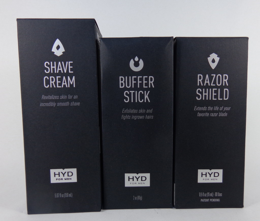 Review:  HYD for Men Shave Cream, Buffer Stick, Razor Shield