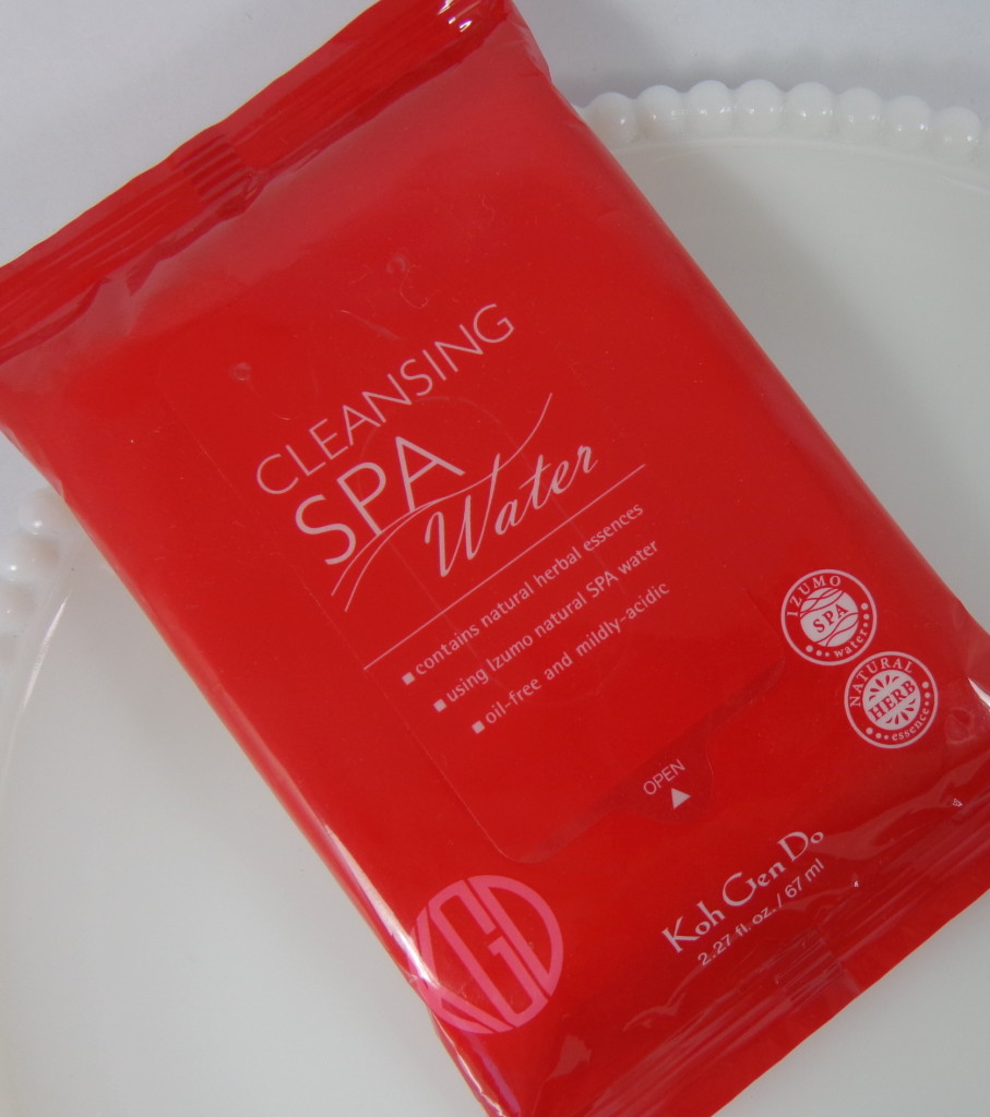 koh gen do cleansing water cloth review