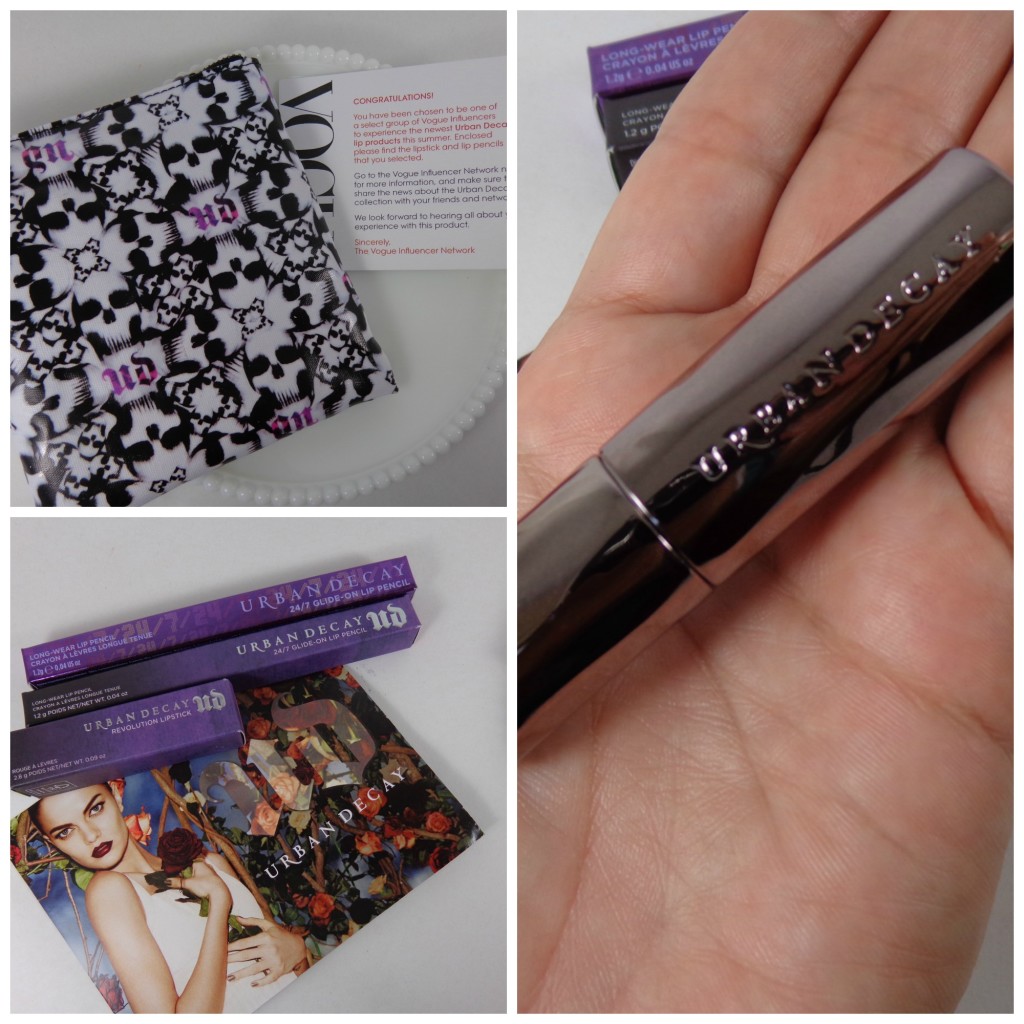 Urban Decay Revolution Lipstick in Catfight and 24/7 Glide-On Lip Pencil – Jilted and Ozone