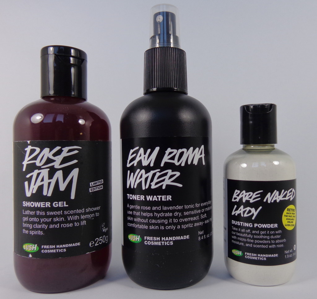 Ode to Roses with LUSH! – Rose Jam Shower Gel, Eau Roma Toner Water, Bare Naked Lady Dusting Powder