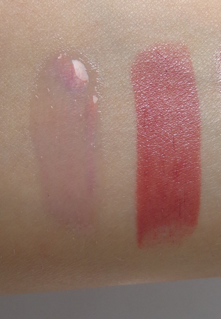 bareMinerals Lipgloss and Lipstick Swatches