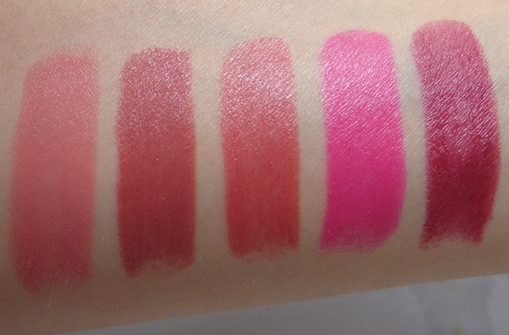 bareMinerals Kiss & Tell Swatches