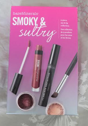Swatch & Review: bareMinerals Smoky & Sultry 5-Piece Eye & Lip Collection #HolidayGiftGuide