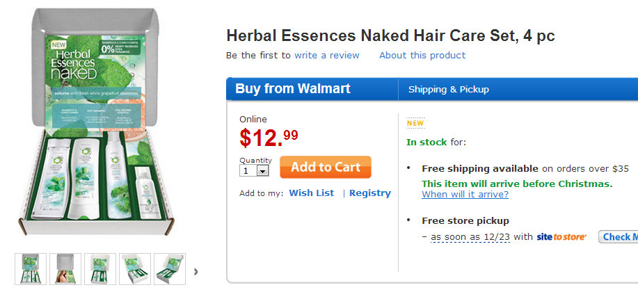 New Herbal Essences Naked Collection Volume Hair Care Kit PLUS $50 Walmart Giveaway