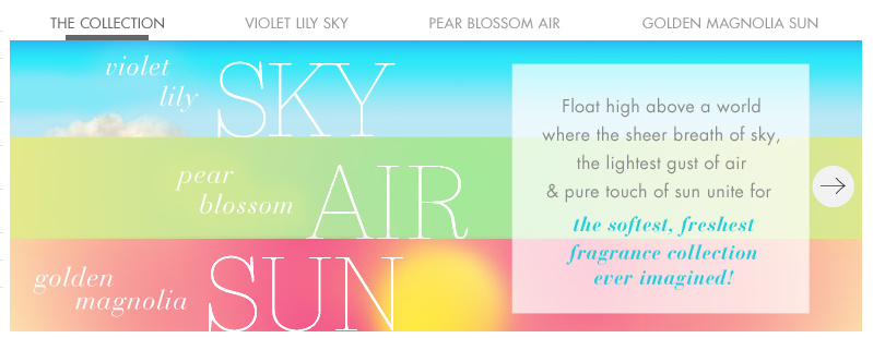 NEW Sun, Air, Sky Collection from Bath & Body Works $6 each PLUS $1 Shipping