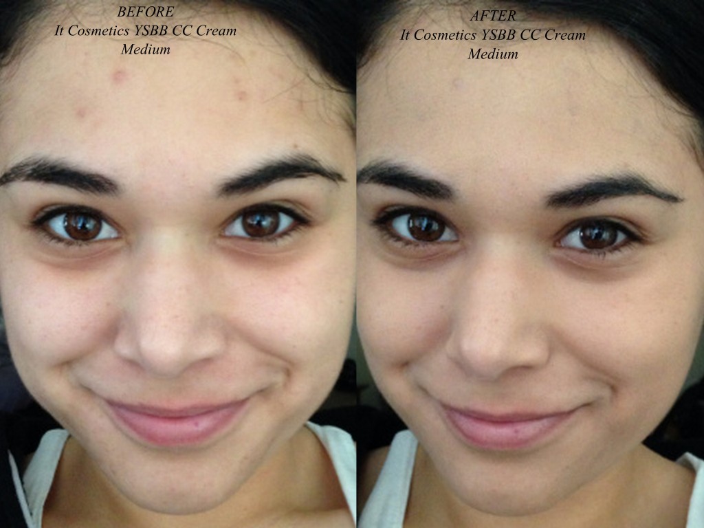 IT cosmetics CC Cream Before After Review