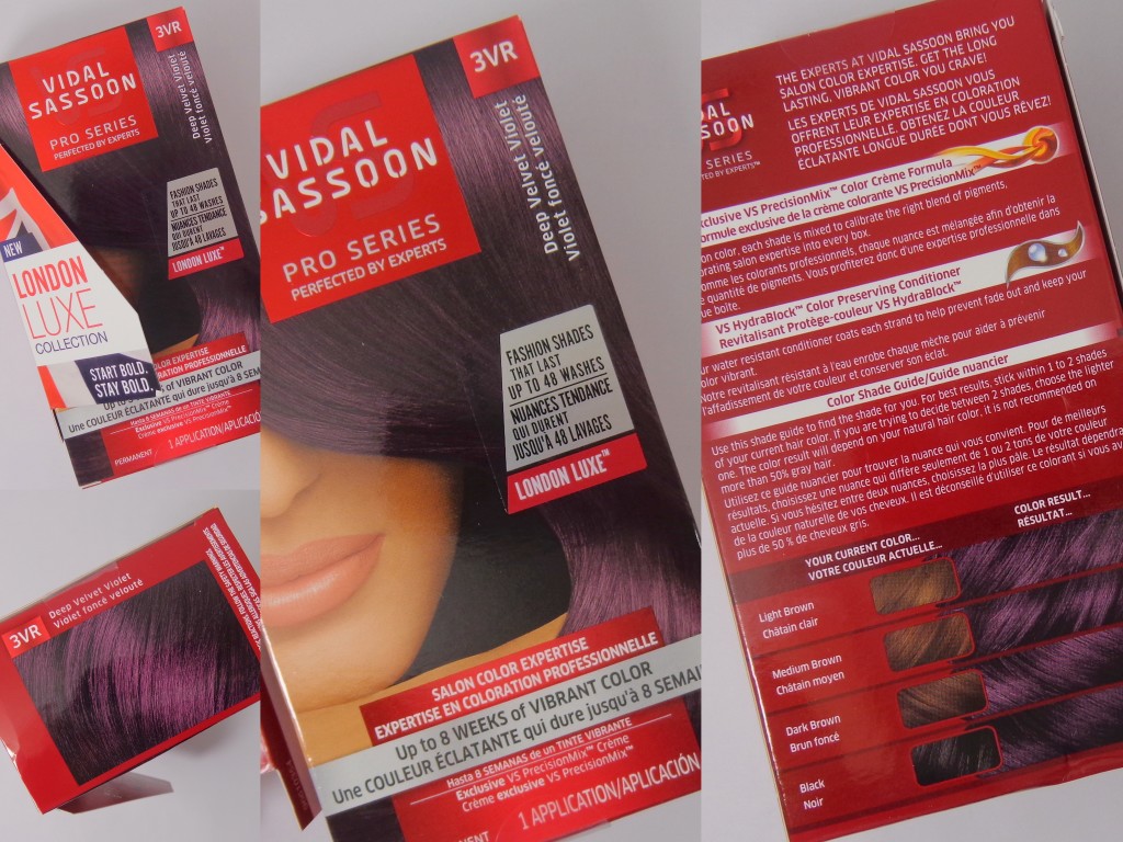 Review with Before and After Photos: Vidal Sassoon Pro Series Hair Color London Luxe Collection – Deep Velvet Violet (3VR)