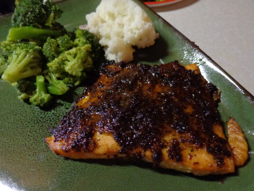 Black Pepper Bacon Baked Salmon with The Bacon Jams