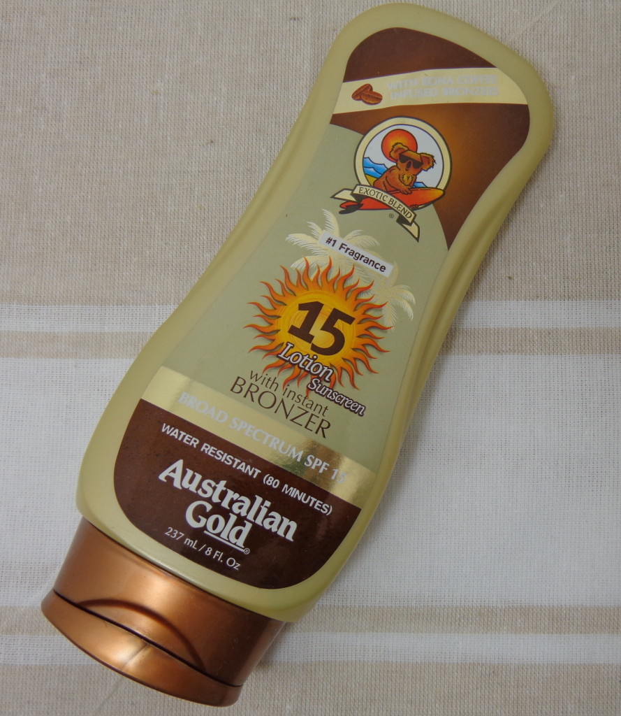 Australian Gold SPF15 Lotion with Kona Coffee Infused Bronzers