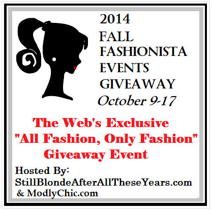 2014 Fall Fashionista Giveaway Event – Over $26,000 in Fashion Prizes!