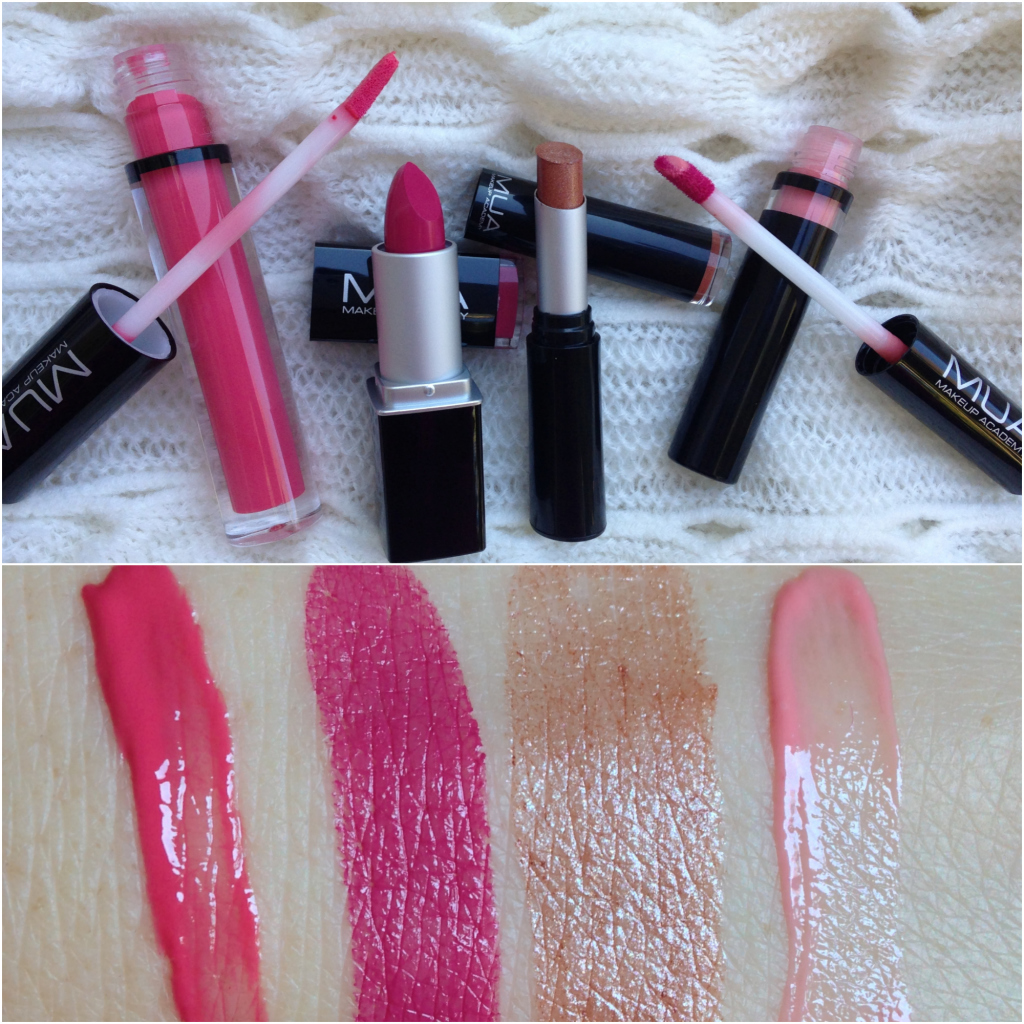 Makeup Academy Lip Product Swatches