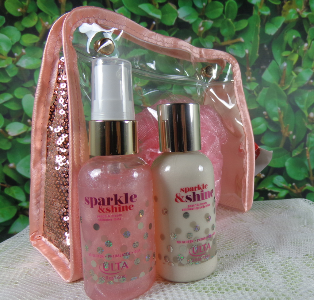 ULTA Sparkle & Shine Peach & Cream Shimmer Mist and Shimmering Body Lotion