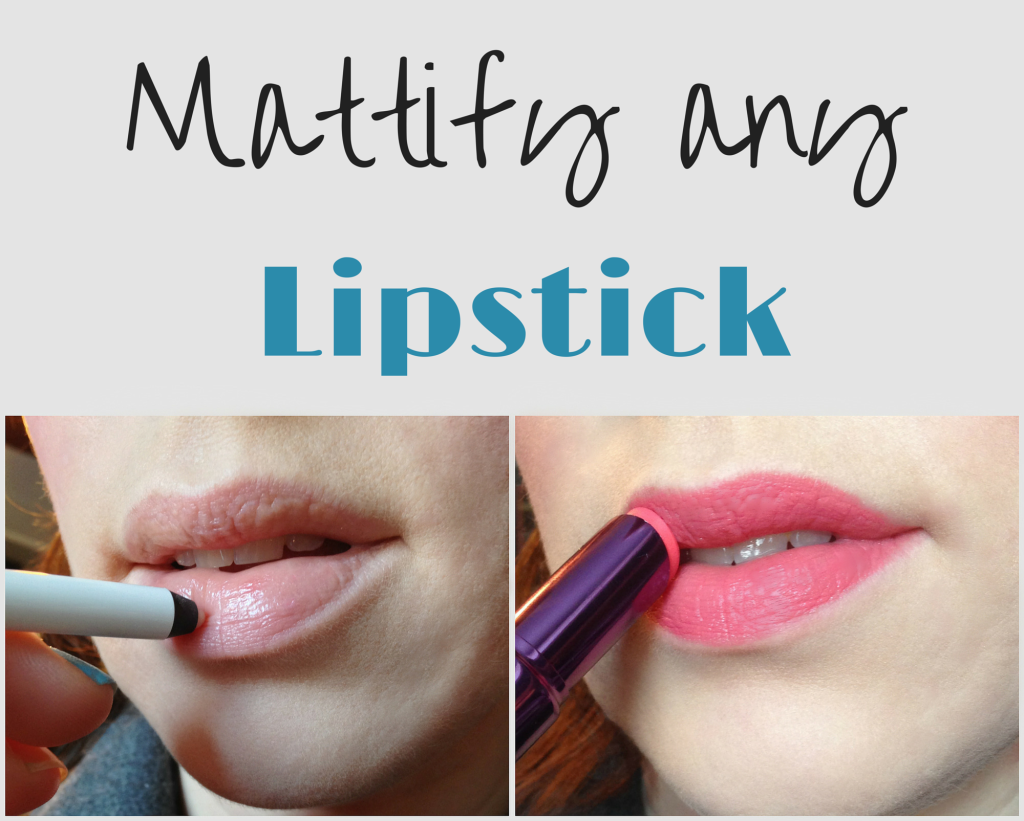 how to mattify lipstick