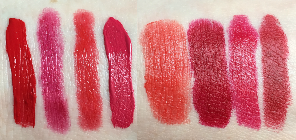 Red Lipstick Swatches