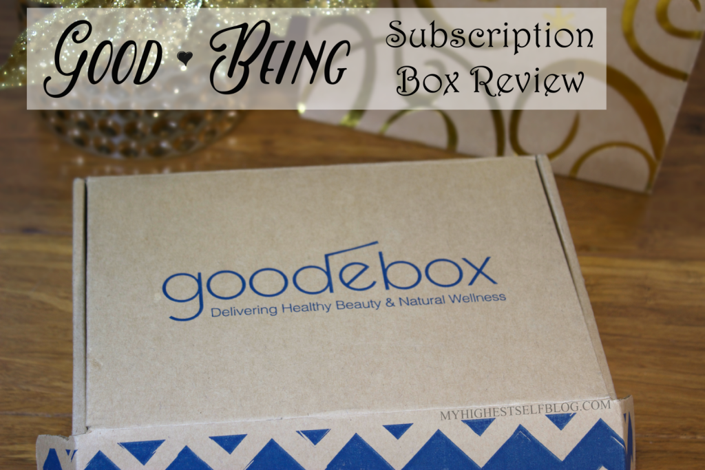 Good Being Natural Subscription Box Review