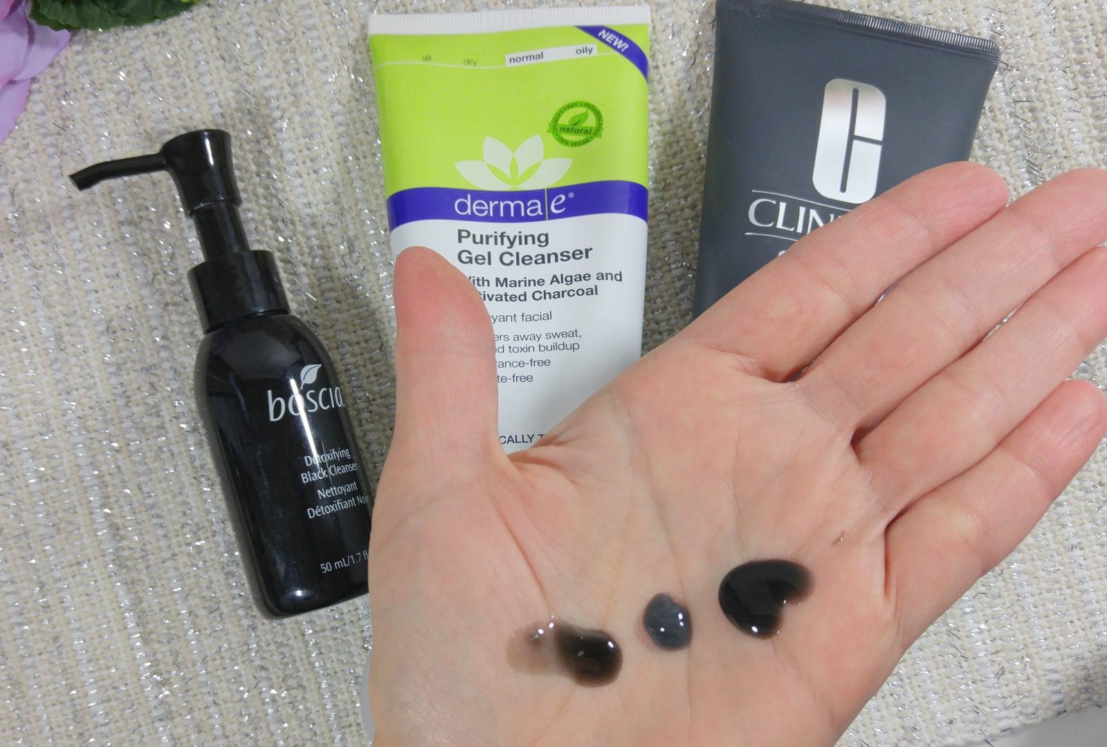 Swatches Black Cleansers