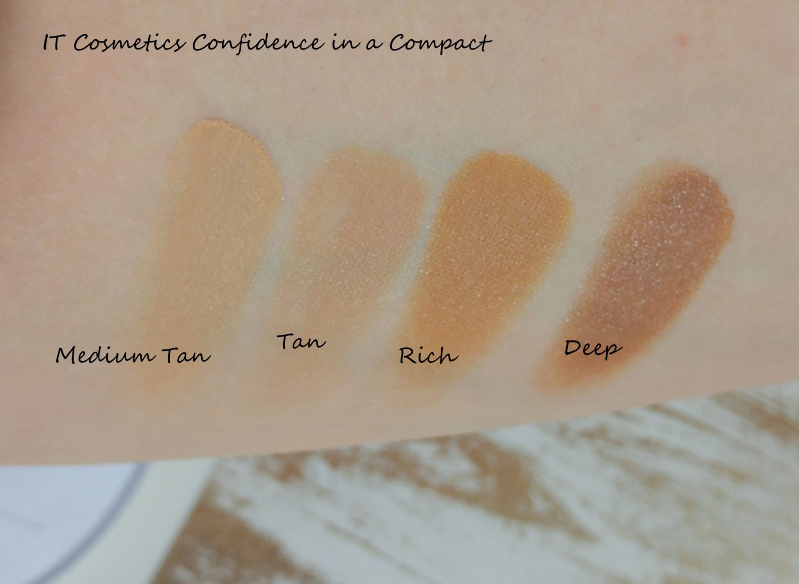 Confidence in a Compact Swatches Medium Tan Rich Deep