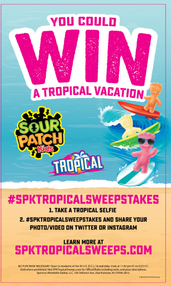 SOUR PATCH Kids Tropical Vacation Sweepstakes