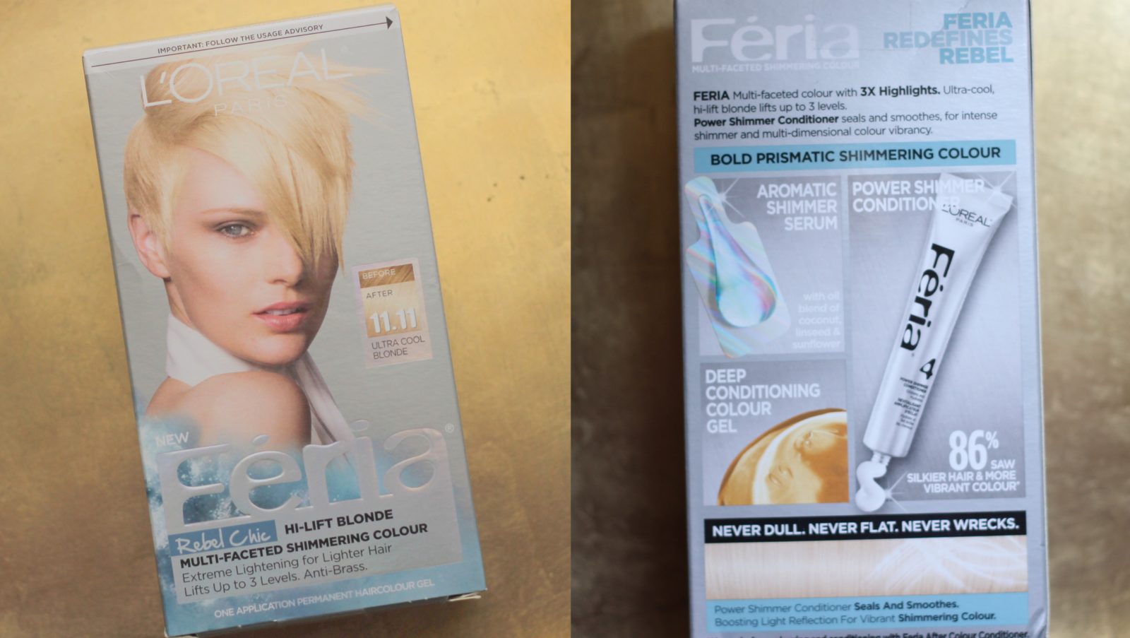 Review with Before and After Photos: Feria Rebel Chic Hi-Lift Blonde – Shade 11.11 Icy Blonde